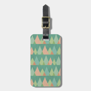 Étiquette À Bagage Motif turquoise de triangle d'étape   de Geo de