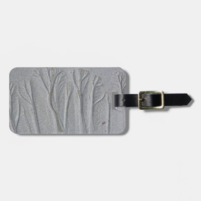Étiquette À Bagage Motifs de sable comme des arbres (Devant horizontal)