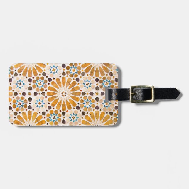 Étiquette À Bagage motifs islamiques d'art - 4 (Devant horizontal)