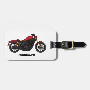 Étiquette À Bagage moto de style croiseur cool