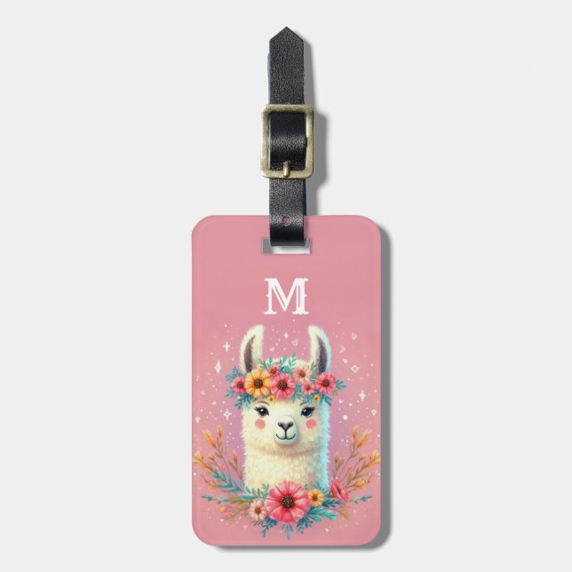 Étiquette À Bagage Mots clés Llama Luggage (Devant Vertical)