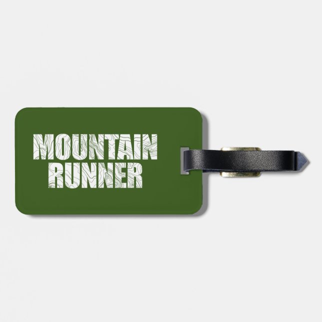 Étiquette À Bagage Mountain Runner (Dos horizontal)