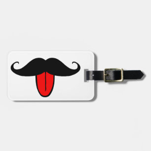 Étiquette À Bagage Moustache drôle