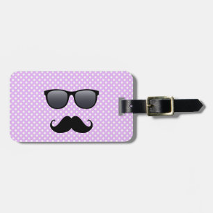 Étiquette À Bagage Moustache Noire Amusante Et Vêtements