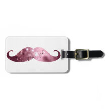 Moustache rose drôle de Bling