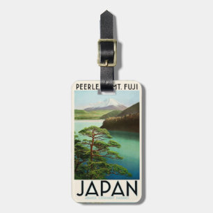 Étiquette À Bagage Mt Fuji Japon affiche Voyage Art Vintage