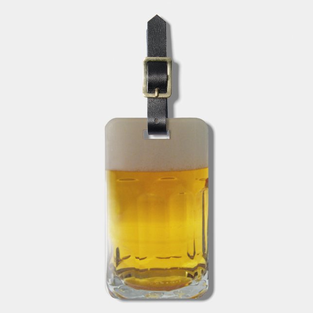 Étiquette À Bagage Mug de bière (Devant Vertical)