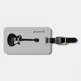 Étiquette À Bagage Musique de guitare black rock de voyage