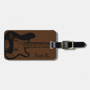 Étiquette À Bagage Musique guitare personnalisée