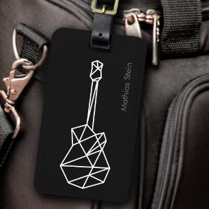 Étiquette À Bagage musique rock de voyage noir