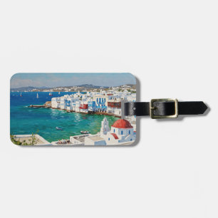 Étiquette À Bagage Mykonos Grèce Iles grecques Petite Venise
