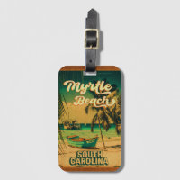 Myrtle Beach South Carolina Retro Sunset Souvenir