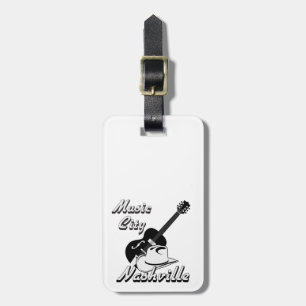 Étiquette À Bagage Nashville. Ville de musique