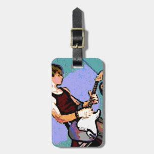 Étiquette À Bagage Nate et Guitare