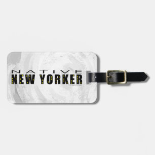 Étiquette À Bagage Natif New Yorkais noir