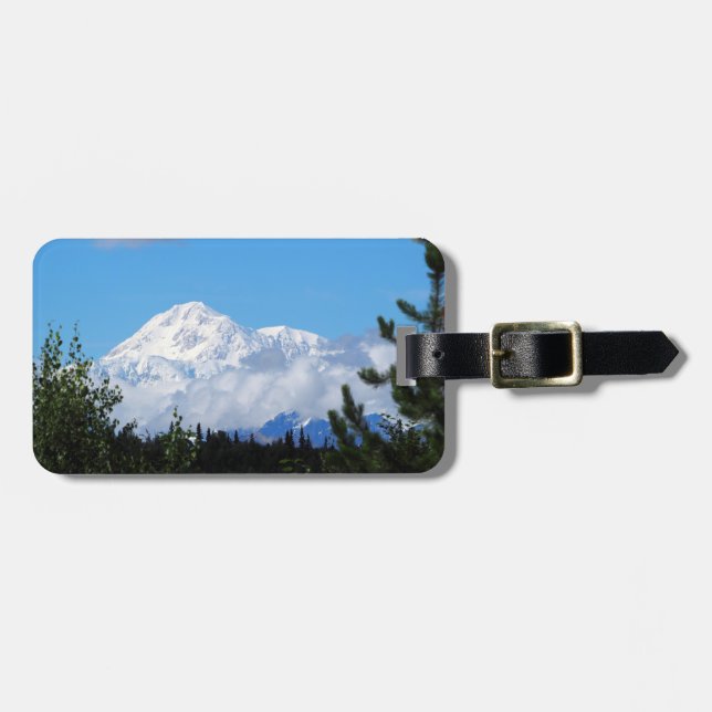 Étiquette À Bagage Nature Alaska Denali Paysage photo (Devant horizontal)