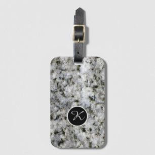 Étiquette À Bagage Nature Géologie Rock Texture Monogramme personnali