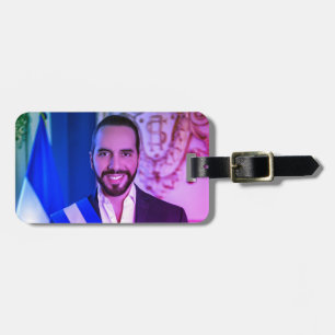 Étiquette À Bagage Nayib Bukele, Président du Salvador