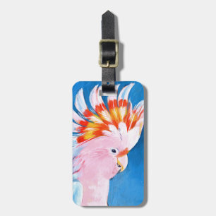 Étiquette À Bagage Neon Mohawk - Cockatoo rose