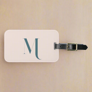 Étiquette À Bagage Nettoyer Personnalisé Élégant Premier Monogramme R