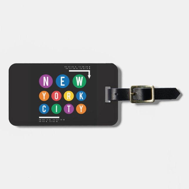Étiquette À Bagage New York (Devant horizontal)