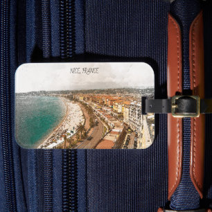 Étiquette À Bagage Nice France Promenade des Anglais