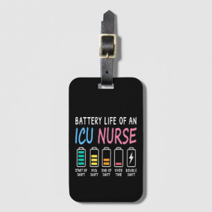 Étiquette À Bagage Niveau de batterie d'un graphique d'humour d'infir