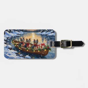 Étiquette À Bagage Noël Bateau Havanais Fêtes