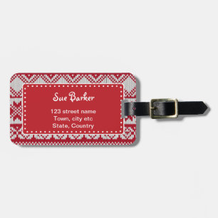 Étiquette À Bagage Noël confit