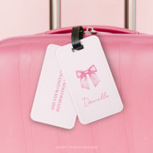 Nœud rose élégant moderne personnalisé