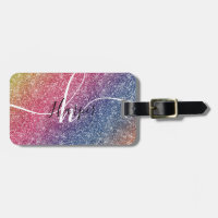 Nom du monogramme de la Parties scintillant arc-en