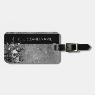 Étiquette À Bagage Nom personnalisé Bande Merch Rock & Roll Metal Sku