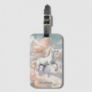 Étiquette À Bagage Nom personnalisé belle licorne