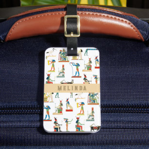 Étiquette À Bagage Nom personnalisé Égypte ancienne Égypte Vintage Ég