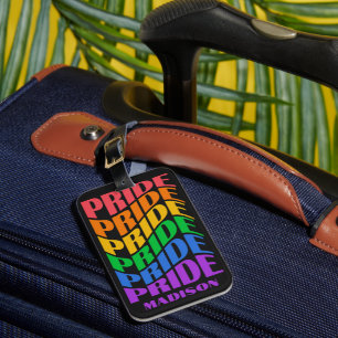 Étiquette À Bagage Nom personnalisé Fierté