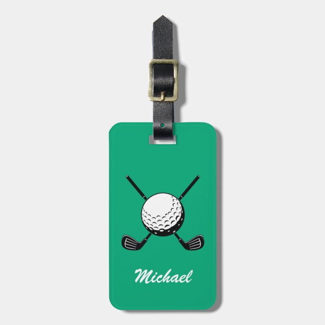 Étiquette À Bagage Nom personnalisé Golf Player Golfer Golf (Devant Vertical)