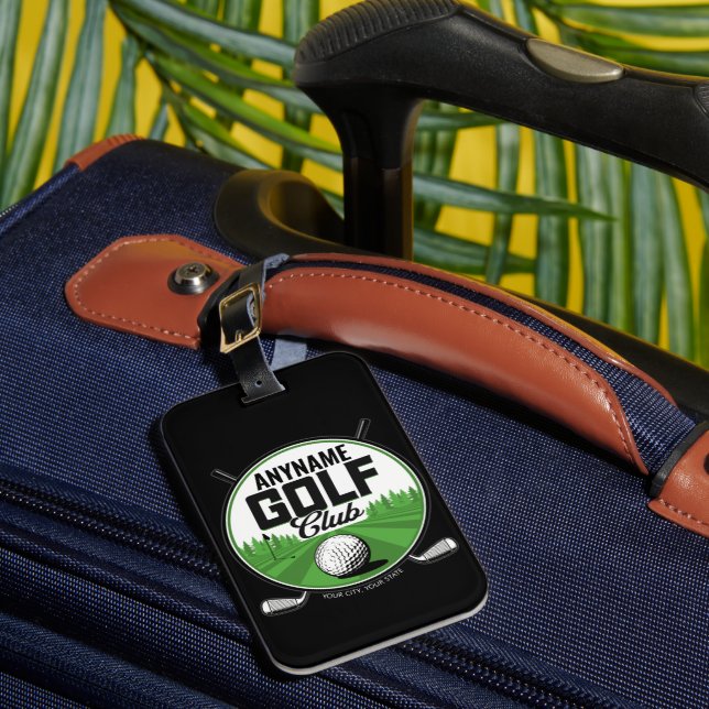 Étiquette À Bagage NOM personnalisé Golfing Pro Golf Club Player (Insitu Rectoal 1)