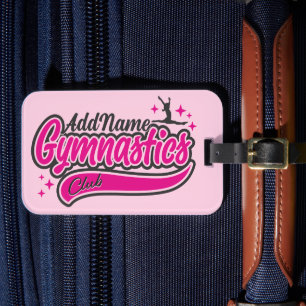Étiquette À Bagage NOM personnalisé Gymnaste Split Leap Gymnastique