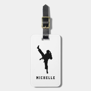 Étiquette À Bagage Nom personnalisé Karate / Taekwondo / judo