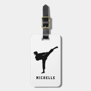 Étiquette À Bagage Nom personnalisé Karate / Taekwondo / judo