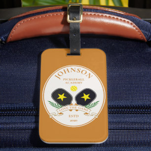 Étiquette À Bagage Nom personnalisé Logo Pickleball