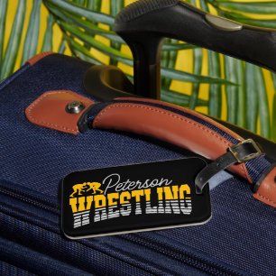 Étiquette À Bagage NOM personnalisé Wrestling School Team Wrestler