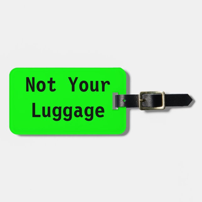 Étiquette À Bagage Non votre étiquette de bagage (Devant horizontal)