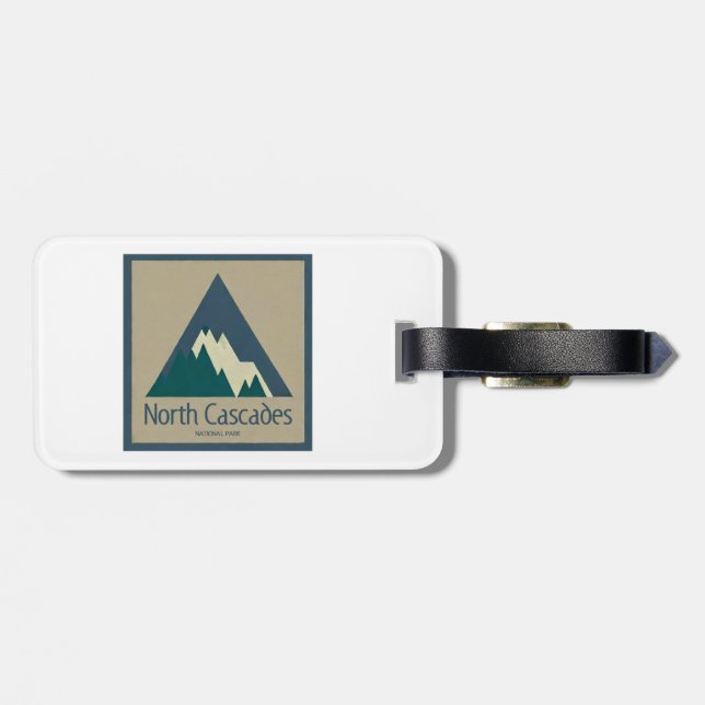 Étiquette À Bagage North Cascades Parc National Rustique (Dos horizontal)