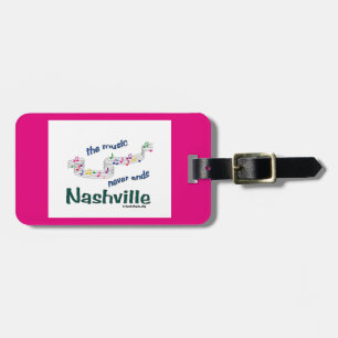 Étiquette À Bagage Notes de musique de Nashville