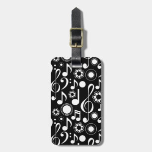 Étiquette À Bagage Notes musicales et Clefs Cadeau musicien étudiant