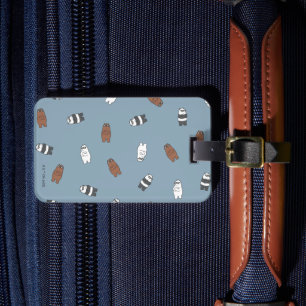 Étiquette À Bagage Nous Ours nu - Ours en verre soleil Motif