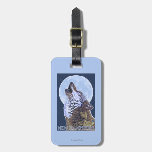 Étiquette À Bagage Nouveau loup de HampshireHowling