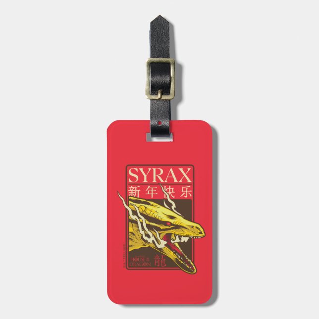 Étiquette À Bagage Nouvel An Syrax | 新 年 乐 快 (Devant Vertical)