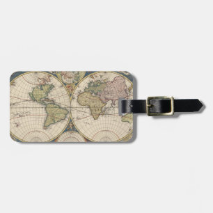 Étiquette À Bagage Novissima Totius Terrarum Orbis Tabula